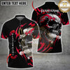 Maxcorners Flaming Skull Bowling Multicolor Customized Name, Team Name 3D Shirts
