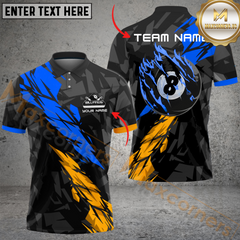 Maxcorners 8 Pool Crack Billiard Jersey Multicolor Option Customized Name, Team Name 3D Polo Shirt