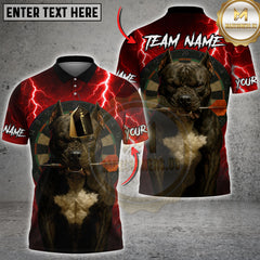 Maxcorners Pitbull Thunder Darts Jersey Multicolor Customized Name, Team Name 3D Shirts