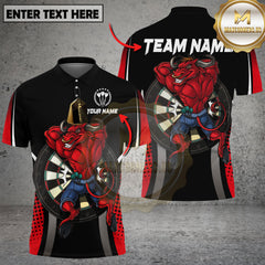 Maxcorners Darts Bull Strength Multicolor Customized Name, Team Name 3D Shirts