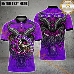 Maxcorners Billiard 8-Ball Pool Fire Dragon Multicolor Options Personalized Name, Team Name 3D Shirt