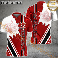 Maxcorners Bowling Strike Classic Multicolor Options Personalized Name, Team Name 3D Shirt