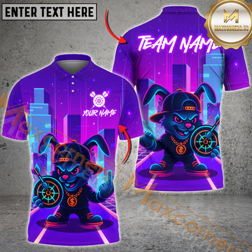 Maxcorners Urban Darts Bunny Multicolor Customized Name, Team Name 3D Shirts