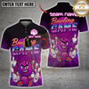 Maxcorners Cartoon Bowling Squad Multicolor Customized Name, Team Name 3D Shirts