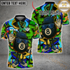 Maxcorners Billiard Graffiti 8-Ball Multicolor Personalized 3D Shirt,  8-Ball Swagger with Shades Shirt