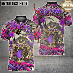 Maxcorners Darts Graffiti Crazy Face Multioptions Personalized Name, Team Name Unisex 3D Shirts