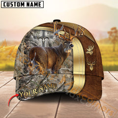 Maxcorners Premium Hunting Grass Brown Camouflage 3D Full Print Hat Best Gift For Hunter (Multioption)