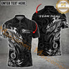 Maxcorners Billiard 8-Ball Pool With Tribal Style Multicolor Customized Name, Team Name 3D Shirts