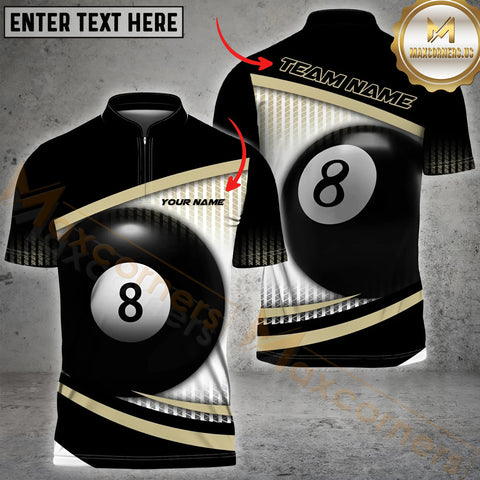 Maxcorners Billiard Ball 8 Cue Master Personalized Name, Team Name 3D Unisex Shirt