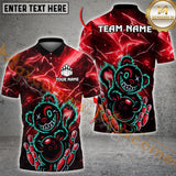 Maxcorners Bowling Wild Bear with Dartboard Multicolor Personalized 3D Shirt