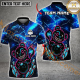 Maxcorners Bowling Wild Bear with Dartboard Multicolor Personalized 3D Shirt