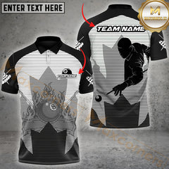 Maxcorners Billiard Ball 8 Fire Cue Personalized Name, Team Name 3D Unisex Shirt