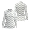 Maxcorners Flower Art Drawing Pattern Golf Polos, Funny Golf Shirt, Crazy Golf Shirts For Men