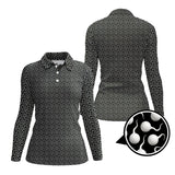 Maxcorners Funny Golf Shirt, Pattern Golf Balls Polos For Men, Crazy Golf Shirts For Golfers