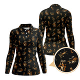 Maxcorners Pattern Golf Polos For Men, Golf And Whiskey Shirt With Retro Style For Golfers, Crazy Golf Shirt