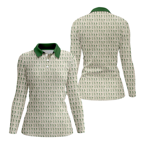 Maxcorners Golf Pattern Polos, Gofl Gift For Men's, Crazy Golf Shirts For Golfers