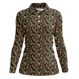 Maxcorners Camo Pattern Golf Polos For Men, Crazy Golf Shirts, Golf Gift For Golfer, Funny Golf Shirt