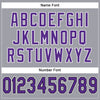 Maxcorners Custom Light Gray Purple-Black Mesh Authentic Football Jersey LM2605