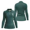 Maxcorners St Patrick's Day Shamrock Golf And Beer Green Golf Shirt, Women's Golf Tops, Ladies Golf Polos