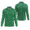 Maxcorners St Patrick's Day Beer Four Leaf Clovers Gold Pots Green Golf Shirt, Polo Shirts For Men, Golf Shirts For Men