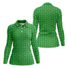 Maxcorners Funny Id Tap That Golf Ball Pattern Golf Shirt, Womens Golf Tops, Golf Polo For Women LM1507