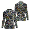 Maxcorners Raccoon Sunglasses Floral Tropical Hawaiian Shirt, Shirt For Women, Tropical Button Up Shirt LM1507