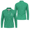 Maxcorners Shamrock Beer Lucky Four Leaf Clover St Patrick Day Golf Shirt, Polo Shirts For Men, Golf Gift For Men
