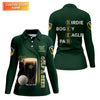 Maxcorners Birdie Bogey Eagle Par Golf And Beer St Patrick's Day Green Women's Golf Tops, Ladies Golf Polos
