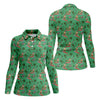 Maxcorners Santa Flamingo Tropical Golf Shirt, Christmas Golf Shirt, Women’s Golf Apparel LM1507