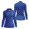 Maxcorners Memphis Pattern Hawaiian Golf Shirt, Retro Summer Women's Golf Tops, Ladies Golf Shirts LM1507