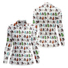 Maxcorners White Custom Photo Golf Icons Polo Shirt, Women’s Golf Tops, Performance Golf Shirt LM1507