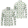 Maxcorners St Patrick's Day Leprechaun Character Golf And Beer White Golf Shirt, Fun Golf Shirts For Men, Polo For Men