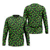 Maxcorners St Patrick's Day Beer Golf Ball Pattern Shamrock Golf Shirt, Polo Shirts For Men, Golf Shirts For Men