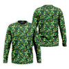Maxcorners Shamrock St Patrick's Day Dark Green Golf Shirt, Polo Shirts For Men, Golf Shirts For Men, Golfing Apparel