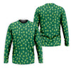 Maxcorners St Patrick's Day Beer Four Leaf Clovers Gold Pots Green Golf Shirt, Polo Shirts For Men, Golf Shirts For Men