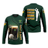 Maxcorners Swing Swear Drink Repeat Golf And Beer St Patrick's Day Green Golf Tops For Men, Golf Shirts For Men