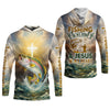 Maxcorners Fishing in My Veins, Faith in My Heart - Christian Fishing Shirt, Fishing UPF Shirts