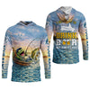 Maxcorners Drunk Frog Fishing with Beer, Funny Personalized Fishing Shirt