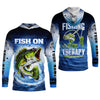 Maxcorners Fishing Is My Therapy Fishing UPF Shirt, Fish On, Personalized Fishing Shirt For Men, Mens Casual Shirts