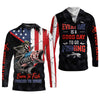 Maxcorners Born To Fish Forced To Work USA Fishing Shirt, Funny Fishing UPF Shirts, Personalized Fishing Shirts For Men