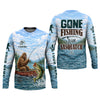 Maxcorners Gone Fishing With Sasquatch – Personalized Bigfoot Fishing UPF Shirt