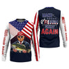 Maxcorners Make Fishing Great Again Patriotic Fishing Shirt, American Flag Fishing Shirt, Fishing UPF Shirts, Men's Fishing Shirt