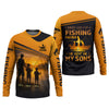 Maxcorners I Asked God For A Fishing Partner He Sent Me My Sons Personalized Fishing UPF Shirt, Christian Fishing Shirt, Gift For Dad