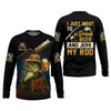 Maxcorners I Just Want To Drink Beer And Jerk My Rod Bass Fishing Shirt, Funny Fishing Shirt, Gift For Fisherman