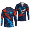 Maxcorners Shark Fishing Shirt, Shark Area Surf's Up The Catch Wave, SPF Shirt For Men, Gift For Fisherman
