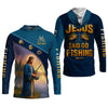 Maxcorners Jesus Said Go Fishing Funny Fishing Shirt, Christian Fishing SPF Shirt For Men, Men's Fishing Shirts Long Sleeve