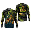 Maxcorners I Go Fishing Not To Find Myself But To Lose Myself Funny Fishing Shirt, SPF Shirt For Men, Gift For Fisherman