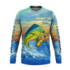 Maxcorners Weekend Forecast Fishing With A Chance Of Drinking Men's Fishing Shirt, Mahi Fishing Shirt, UPF Fishing Shirt