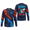 Maxcorners Shark Fishing Shirt, Shark Area Surf's Up The Catch Wave, SPF Shirt For Men, Gift For Fisherman