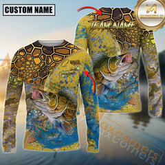 Maxcorners Walleyes Fishing Skinfish Pattern Sport Jersey Personalized Name, Team Name 3D All Over Printed Clothes
